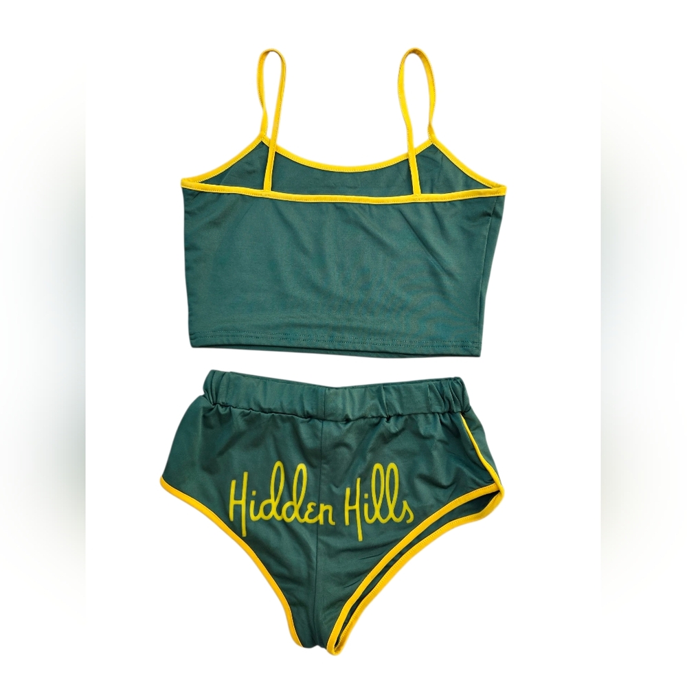 Hidden Hills Green and Yellow Women's Set